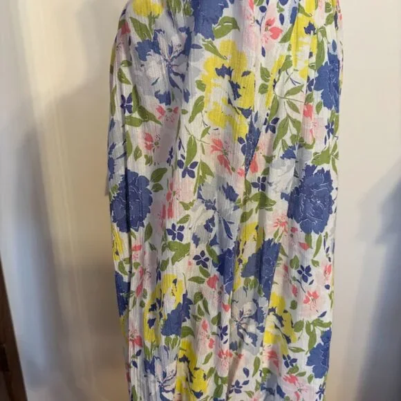 NWOT CHAPS Multi Color 100% Cotton Long Sleeve Blouse - size 3x - Picture 9 of 16